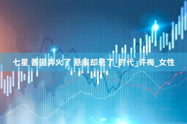 七星 酱园弄火了 悬案却悬了_时代_许梅_女性